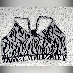 Zyia Active Safari Brilliant Animal Print Zebra Mesh Sports